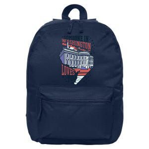 Someone In Washington Loves You Gift 16 in Basic Backpack