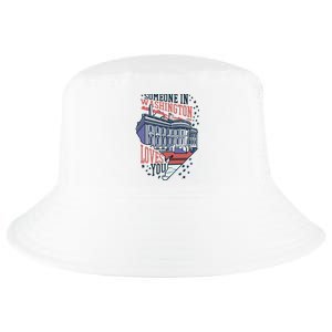 Someone In Washington Loves You Gift Cool Comfort Performance Bucket Hat