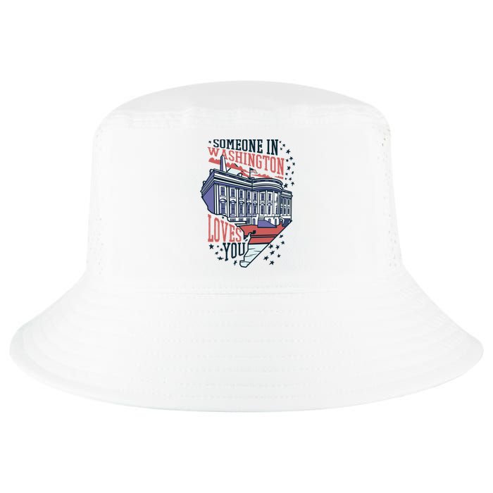 Someone In Washington Loves You Gift Cool Comfort Performance Bucket Hat