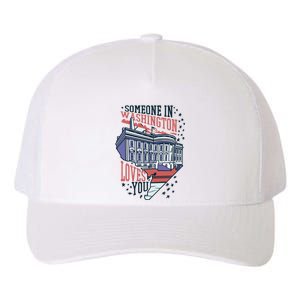 Someone In Washington Loves You Gift Yupoong Adult 5-Panel Trucker Hat