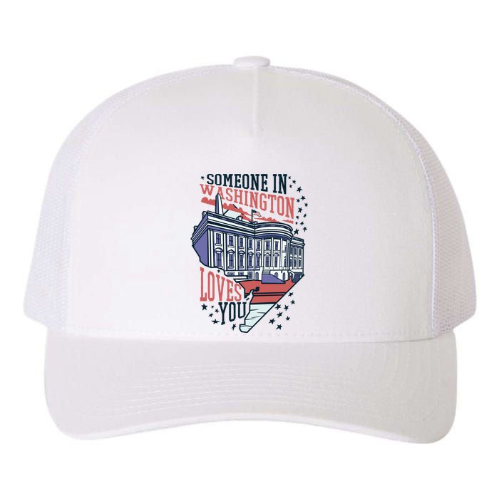 Someone In Washington Loves You Gift Yupoong Adult 5-Panel Trucker Hat