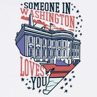 Someone In Washington Loves You Gift Cooling Performance Crew T-Shirt