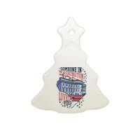 Someone In Washington Loves You Gift Ceramic Tree Ornament