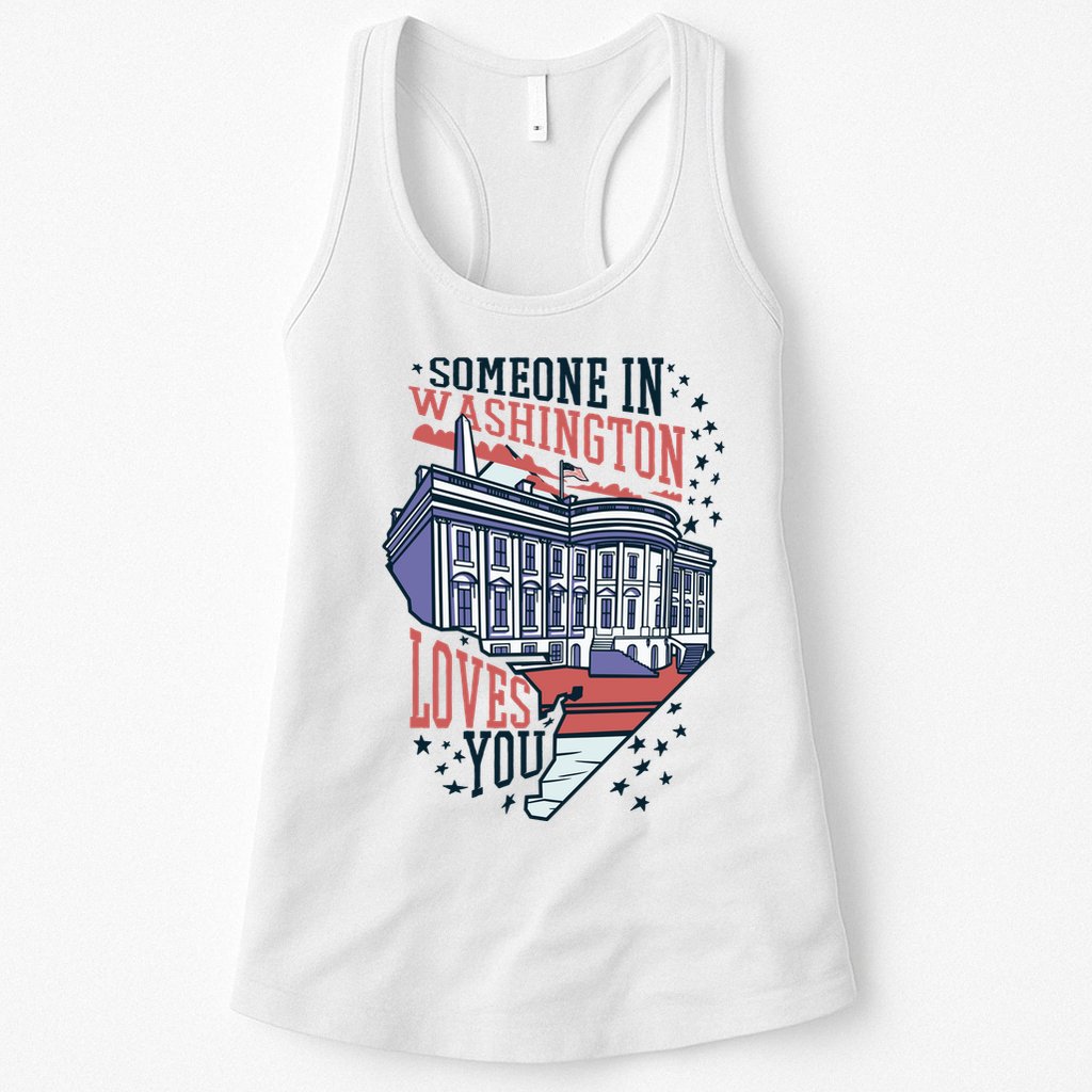 Someone In Washington Loves You Gift Womens Tank Top