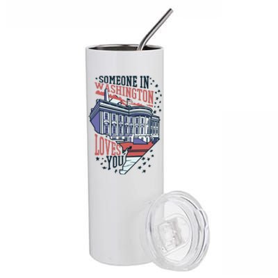 Someone In Washington Loves You Gift Stainless Steel Tumbler