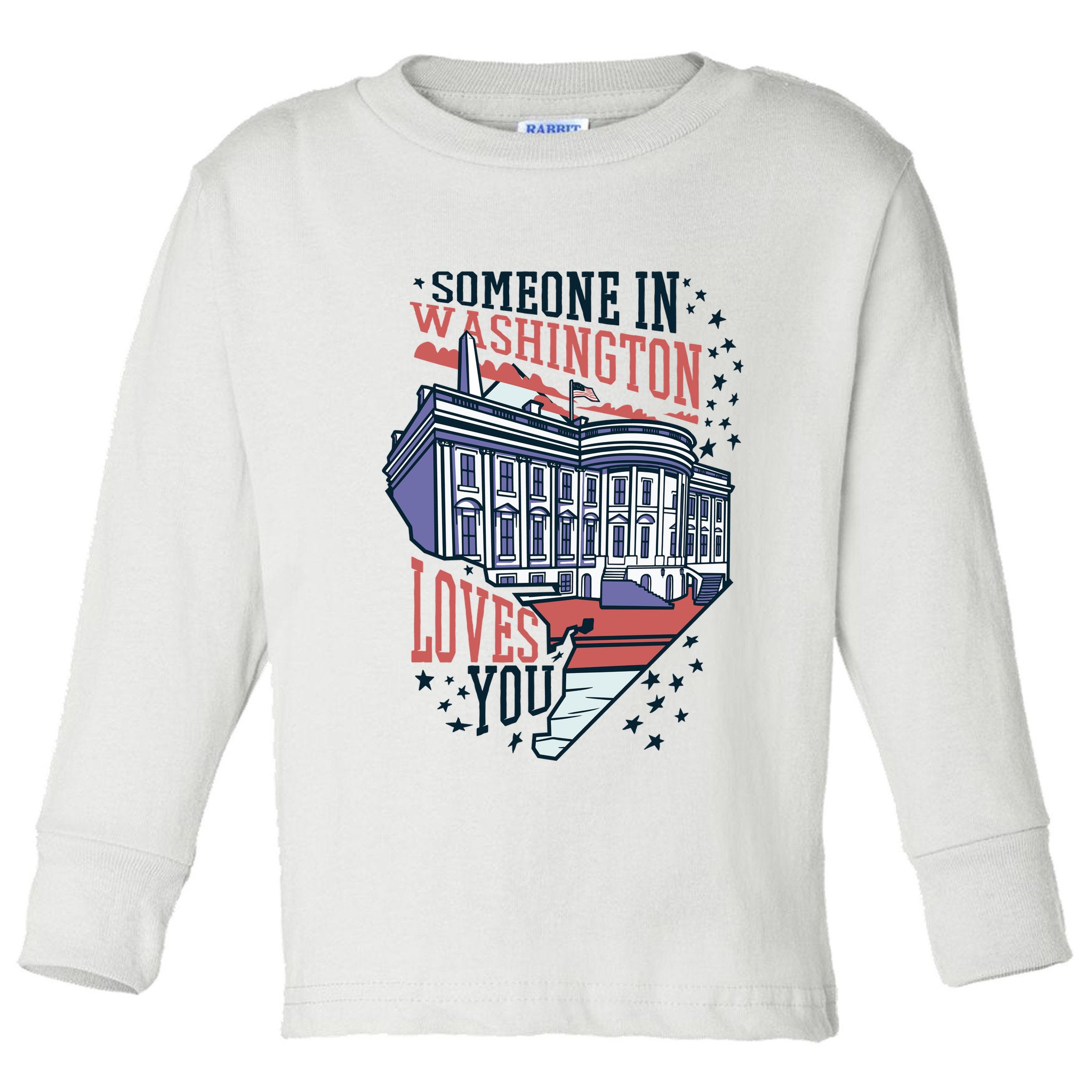 Someone In Washington Loves You Gift Toddler Long Sleeve Shirt