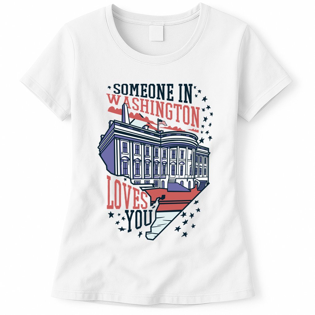 Someone In Washington Loves You Gift Womens T-Shirt