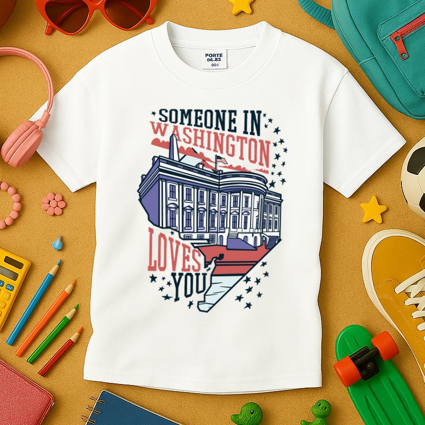 Someone In Washington Loves You Gift Kids T-Shirt