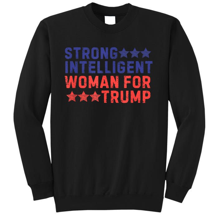 Strong Intelligent Woman For Trump Girl Maga Patriotic Usa Sweatshirt