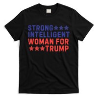 Strong Intelligent Woman For Trump Girl Maga Patriotic Usa T-Shirt