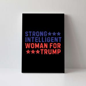 Strong Intelligent Woman For Trump Girl Maga Patriotic Usa Canvas