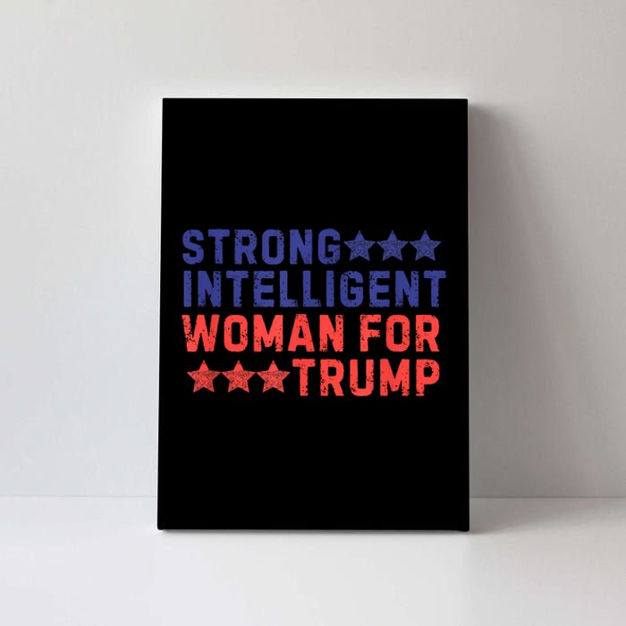 Strong Intelligent Woman For Trump Girl Maga Patriotic Usa Canvas