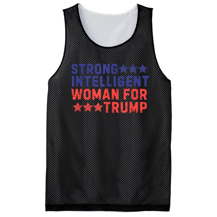 Strong Intelligent Woman For Trump Girl Maga Patriotic Usa Mesh Reversible Basketball Jersey Tank