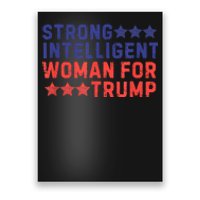 Strong Intelligent Woman For Trump Girl Maga Patriotic Usa Poster