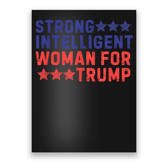 Strong Intelligent Woman For Trump Girl Maga Patriotic Usa Poster