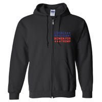 Strong Intelligent Woman For Trump Girl Maga Patriotic Usa Full Zip Hoodie