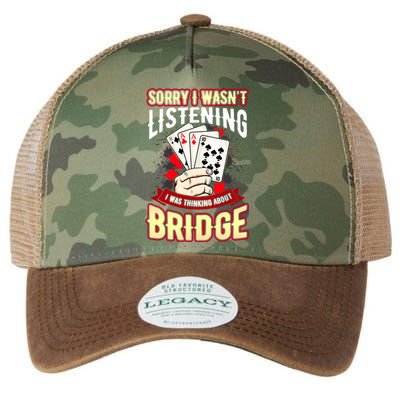 Sorry I WasnT Listening I Was Thinking About Bridge Legacy Tie Dye Trucker Hat