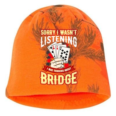 Sorry I WasnT Listening I Was Thinking About Bridge Kati - Camo Knit Beanie