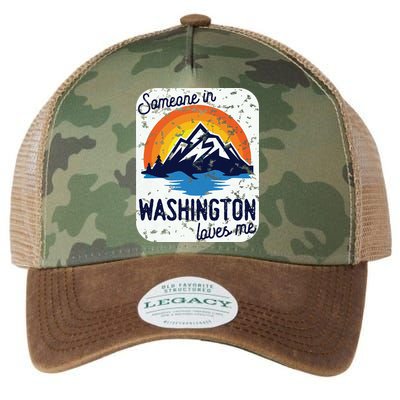 Someone In Washington Loves Me Legacy Tie Dye Trucker Hat