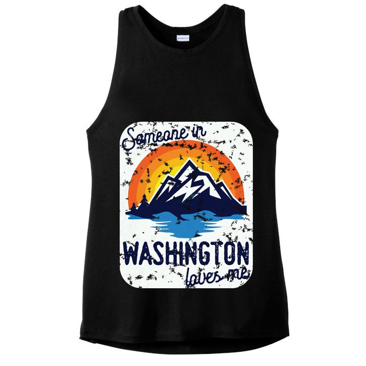 Someone In Washington Loves Me Ladies PosiCharge Tri-Blend Wicking Tank