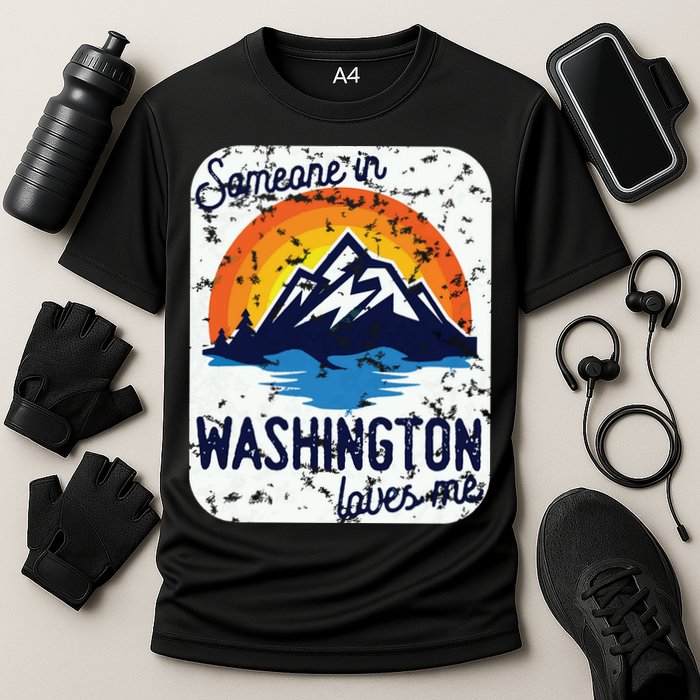 Someone In Washington Loves Me Cooling Performance Crew T-Shirt