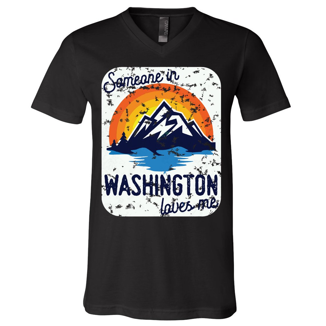 Someone In Washington Loves Me V-Neck T-Shirt