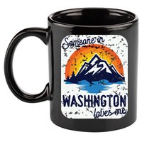 Someone In Washington Loves Me 11oz C Handle Ceramic Mug