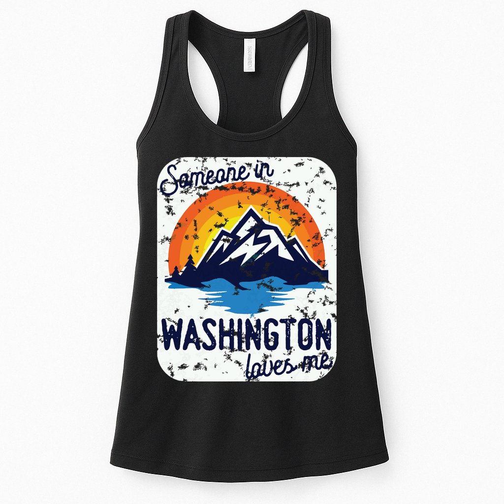 Someone In Washington Loves Me Womens Tank Top