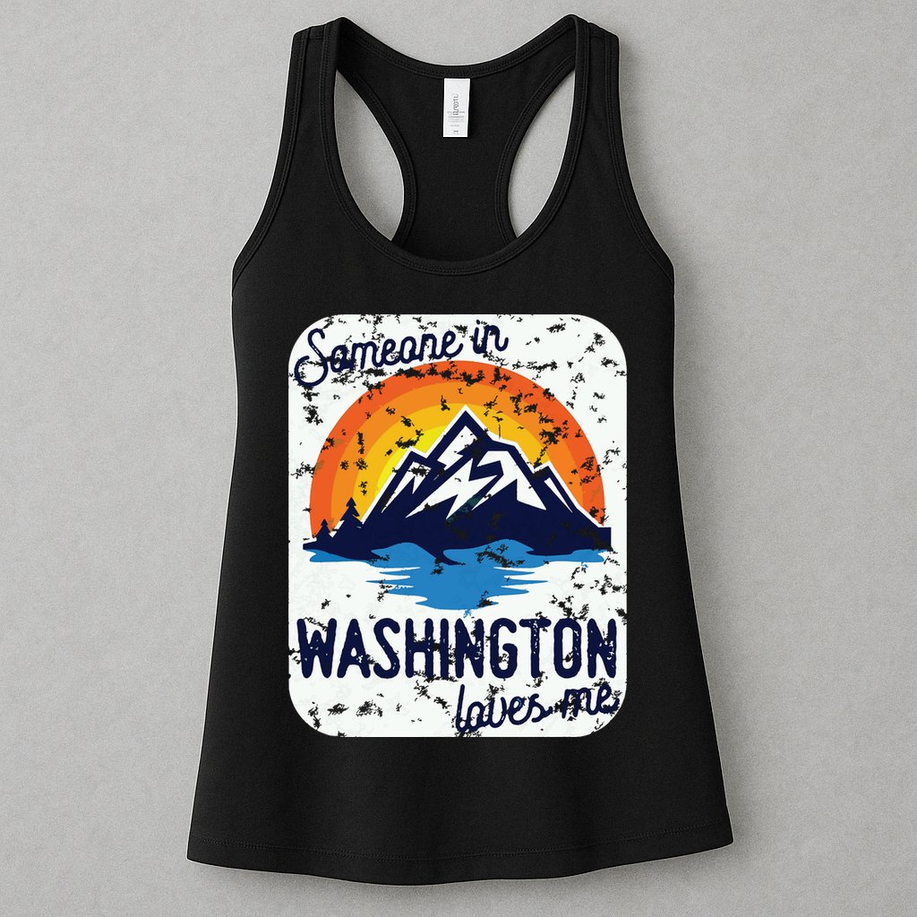 Someone In Washington Loves Me Womens Tank Top