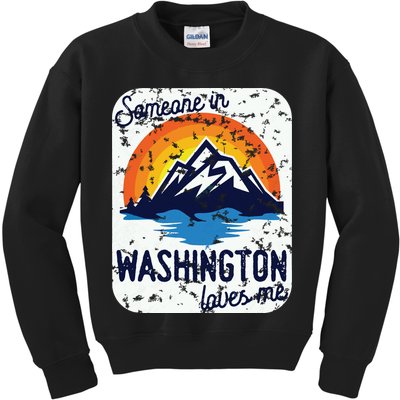 Someone In Washington Loves Me Kids Sweatshirt