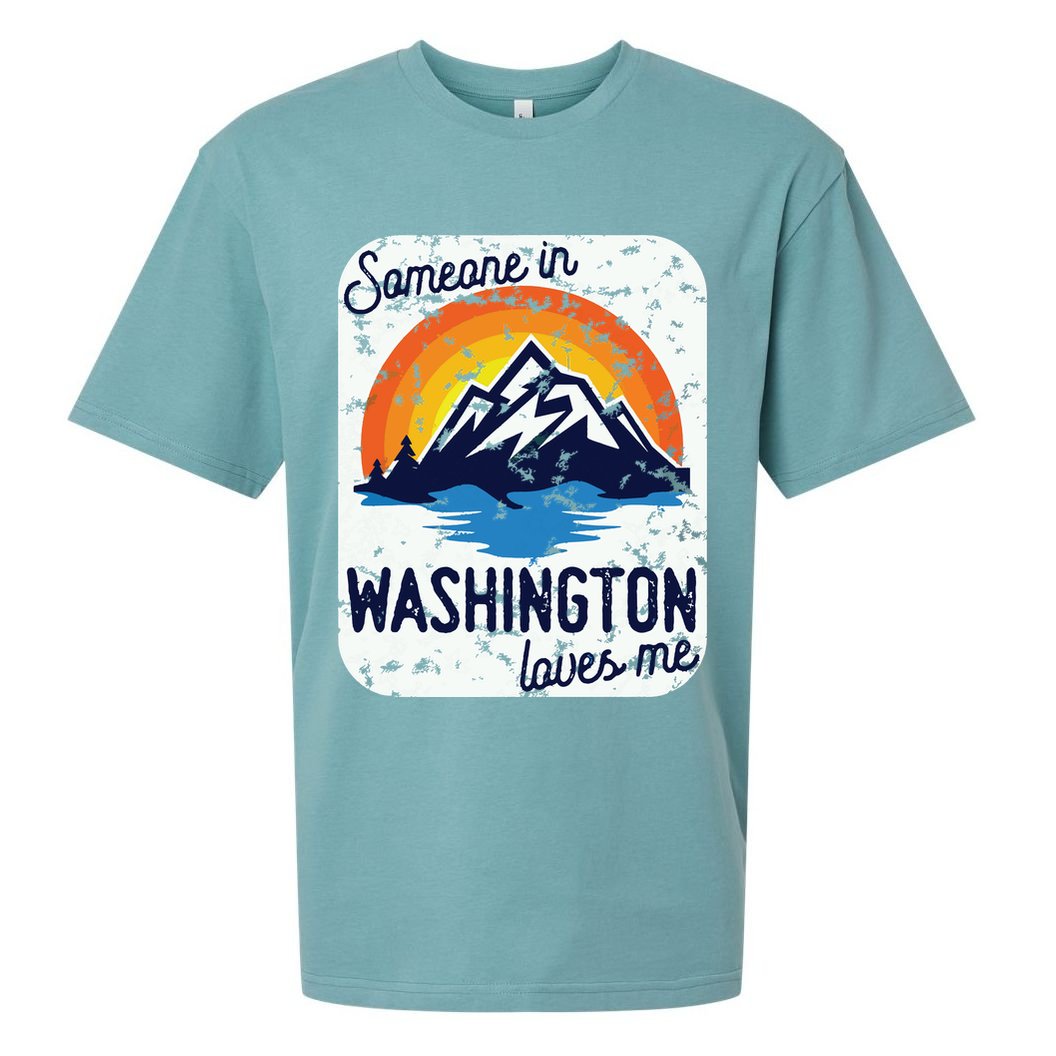 Someone In Washington Loves Me Sueded Cloud Jersey T-Shirt