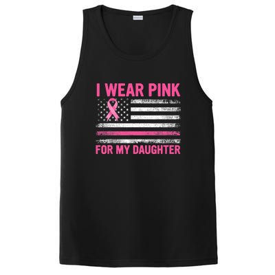 Support I Wear Pink For My Daughter Breast Cancer Awareness PosiCharge Competitor Tank