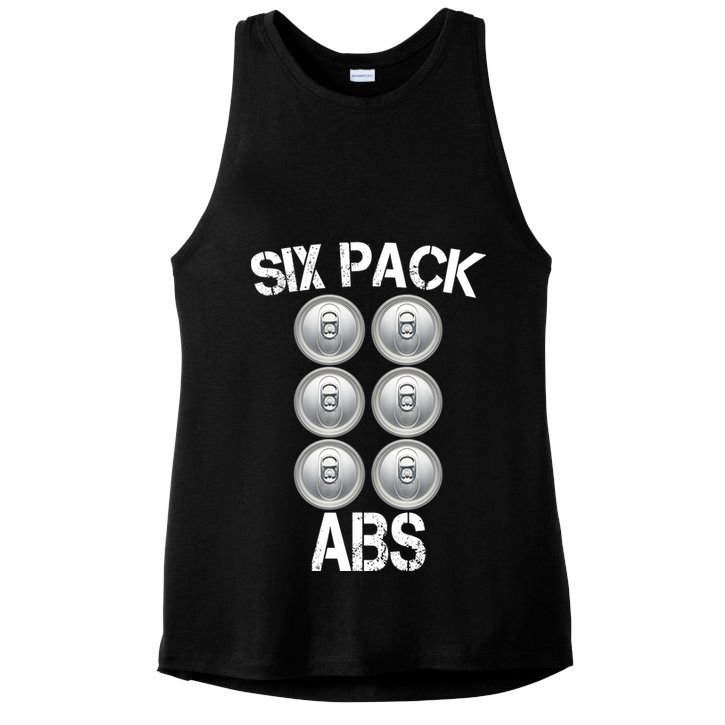 Six Abs Beer Ladies PosiCharge Tri-Blend Wicking Tank