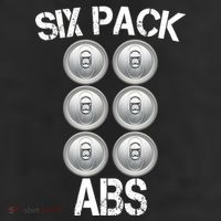 Six Abs Beer 7 Panel Mesh Trucker Snapback Hat
