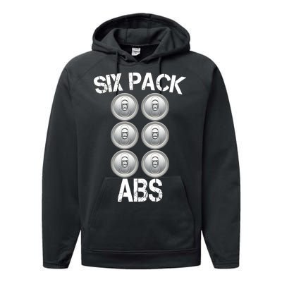 Six Abs Beer Performance Fleece Hoodie