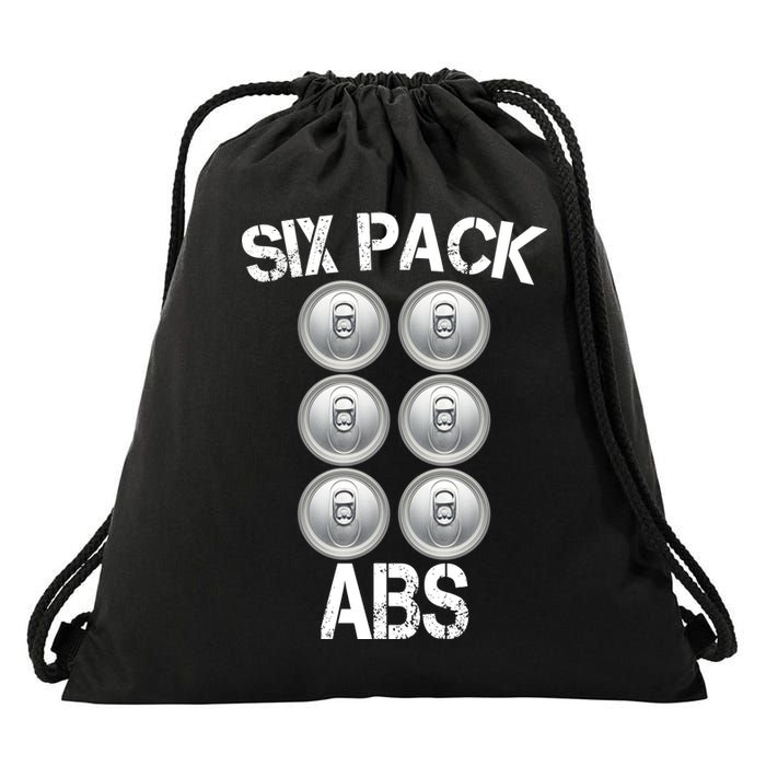Six Abs Beer Drawstring Bag