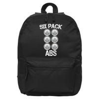 Six Abs Beer 16 in Basic Backpack