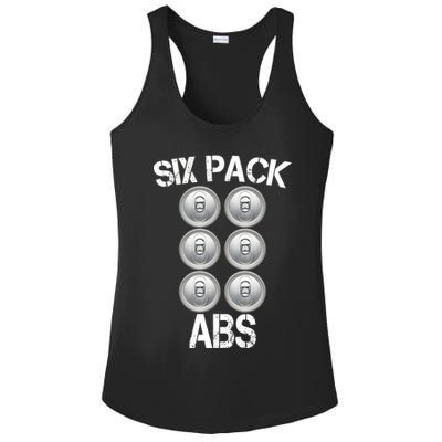 Six Abs Beer Ladies PosiCharge Competitor Racerback Tank