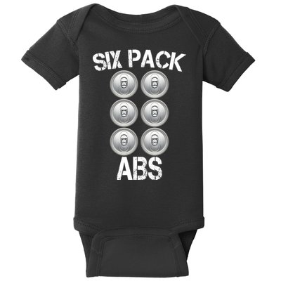Six Abs Beer Baby Bodysuit