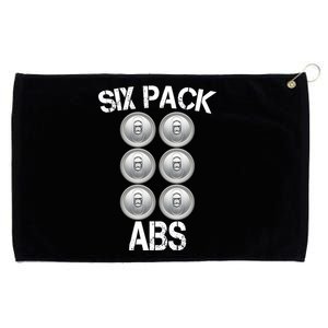 Six Abs Beer Grommeted Golf Towel