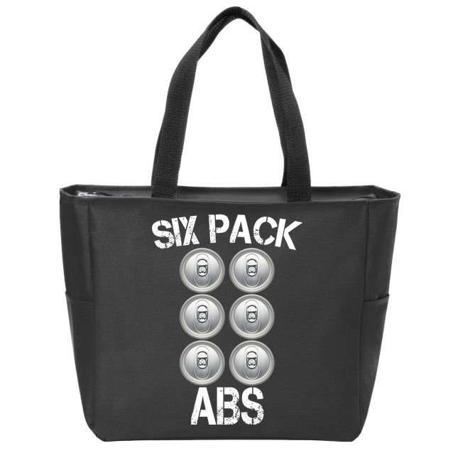 Six Abs Beer Zip Tote Bag