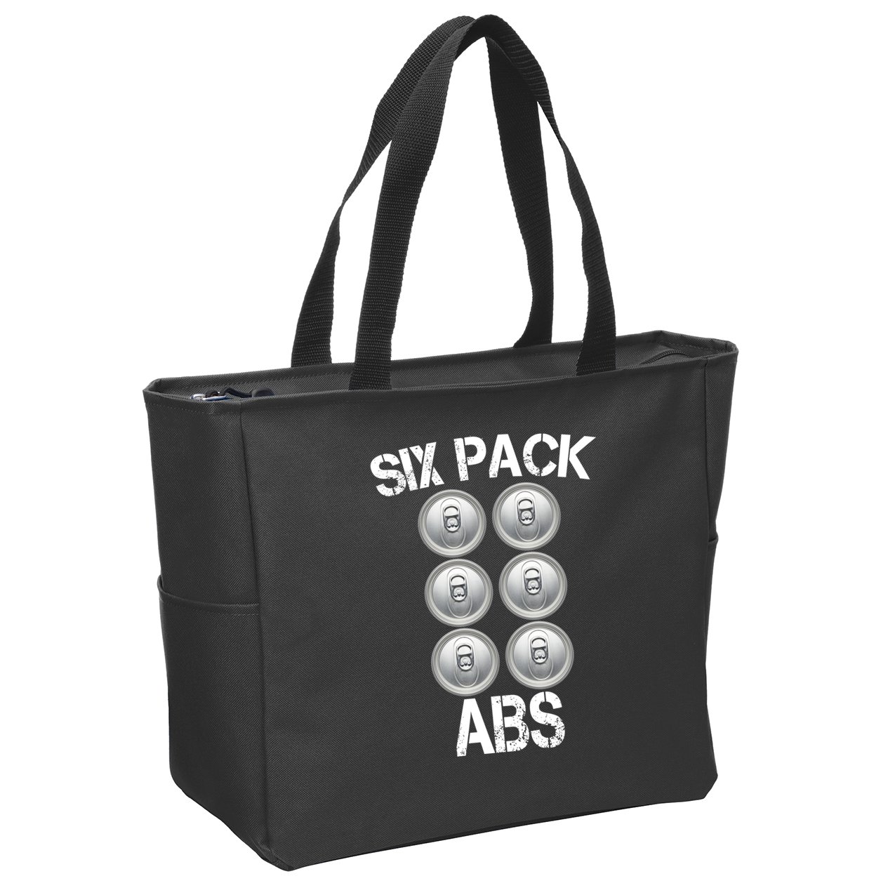 Six Abs Beer Zip Tote Bag