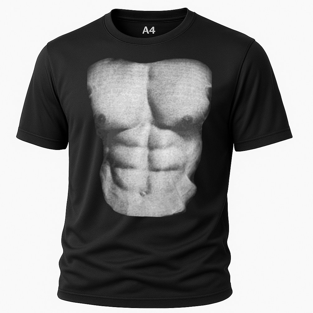 Six Pack Abs Cooling Performance Crew T-Shirt