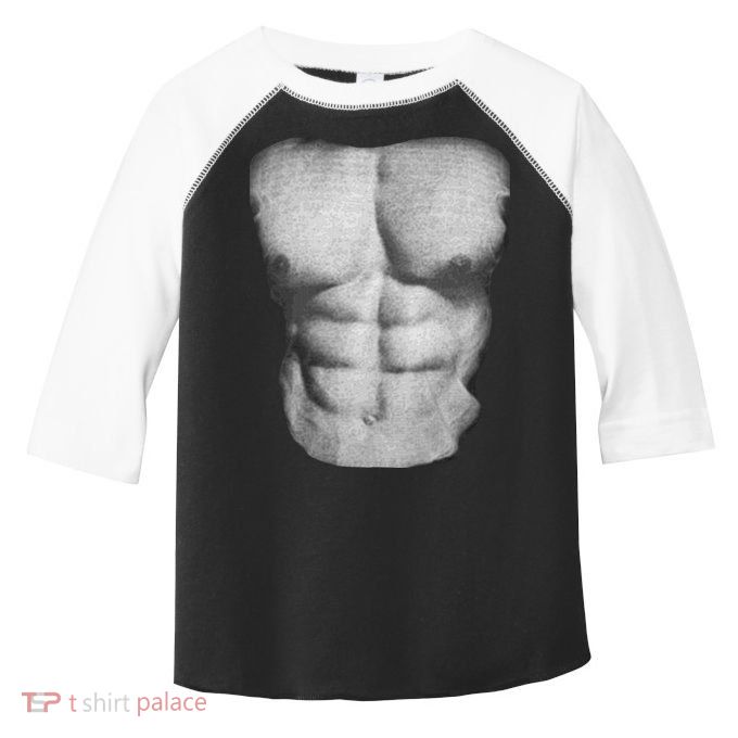 Six Pack Abs Toddler Fine Jersey T-Shirt