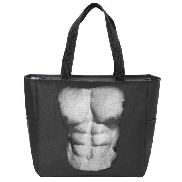 Six Pack Abs Zip Tote Bag
