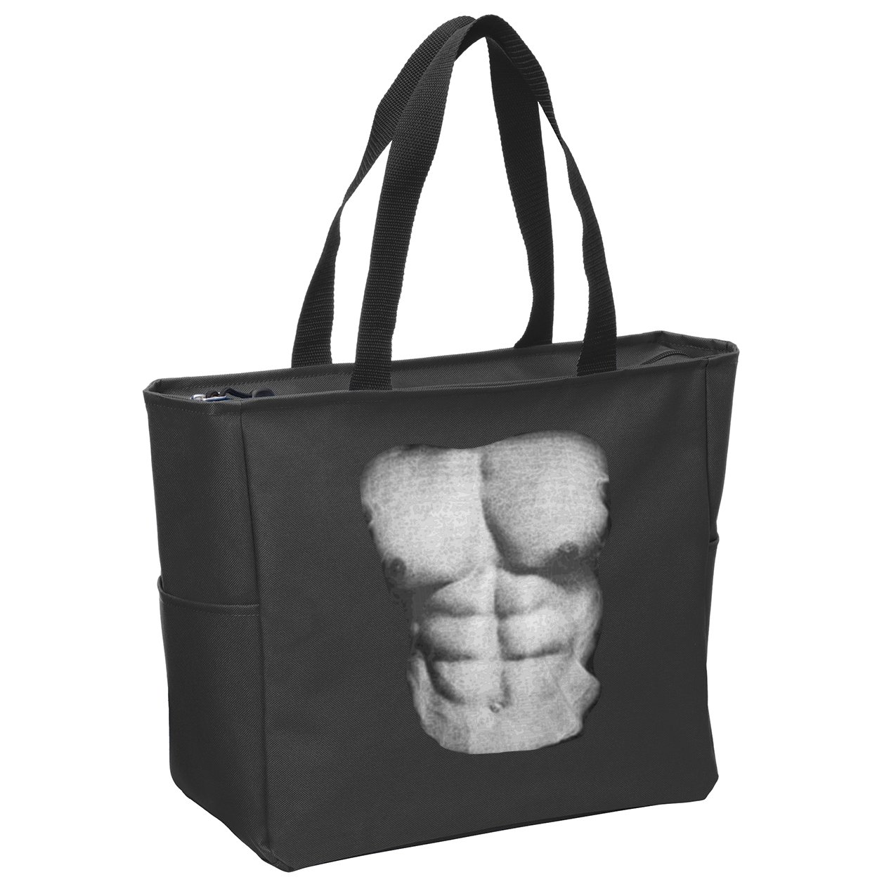 Six Pack Abs Zip Tote Bag