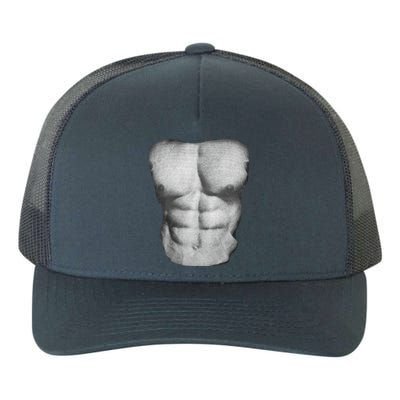 Six Pack Abs Yupoong Adult 5-Panel Trucker Hat