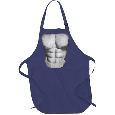 Six Pack Abs Full-Length Apron With Pockets