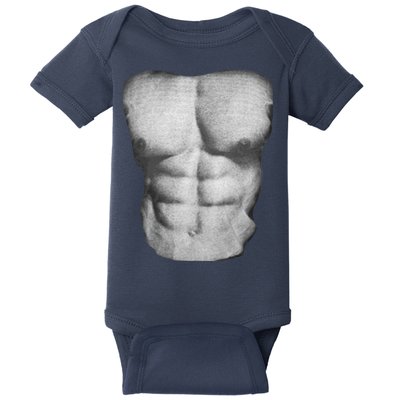 Six Pack Abs Baby Bodysuit