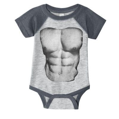 Six Pack Abs Infant Baby Jersey Bodysuit